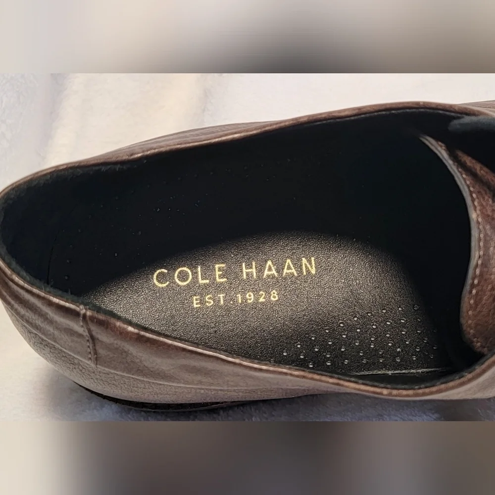 11 Cole Haan Limited Release Grand Os Leather Derby Oxfords C21453 Brown Gray